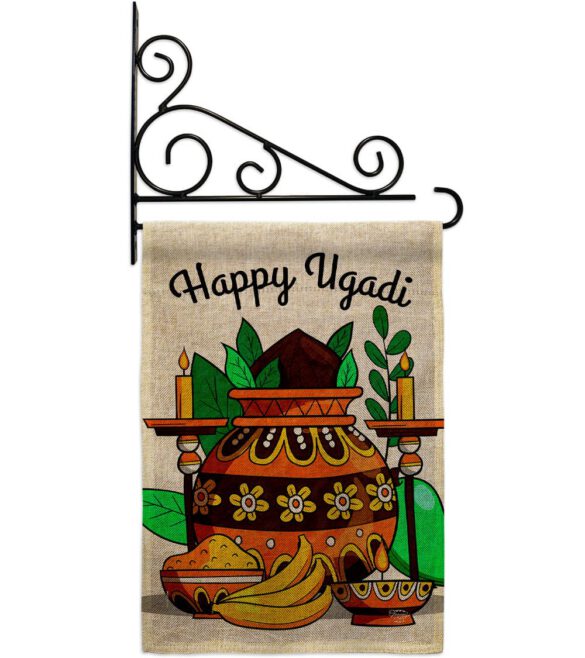 Celebrate Ugadi - Faith & Religious Inspirational Vertical Impressions Decorative Flags HG192506 Made In USA - Image 18