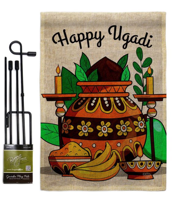Celebrate Ugadi - Faith & Religious Inspirational Vertical Impressions Decorative Flags HG192506 Made In USA - Image 14