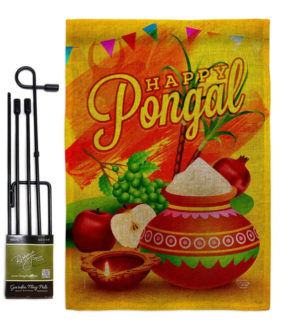 Happy Pongal - Faith & Religious Inspirational Vertical Impressions Decorative Flags HG192507 Made In USA - Image 14
