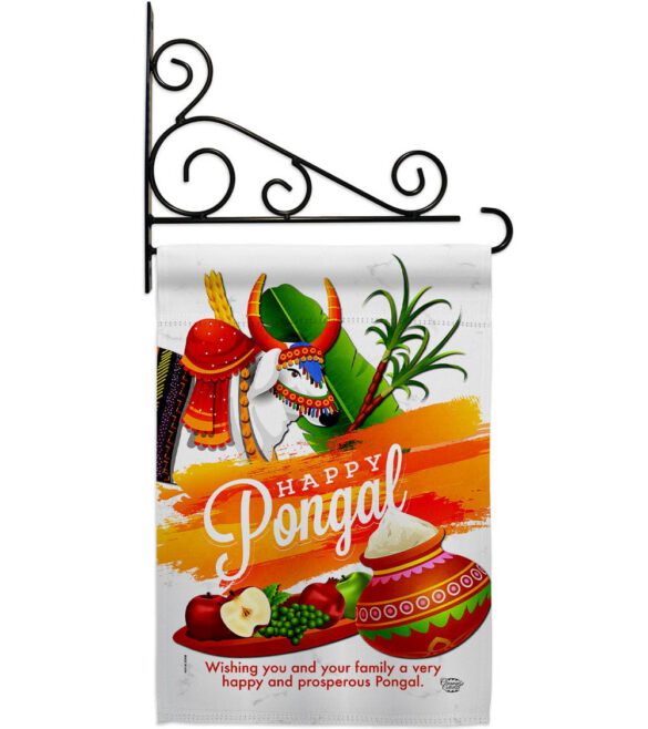Happy Prosperous Pongal - Faith & Religious Inspirational Vertical Impressions Decorative Flags HG192514 Made In USA - Image 8