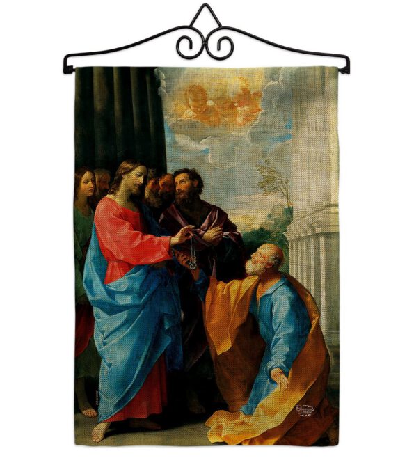 Christ Giving the Keys - Faith & Religious Inspirational Vertical Impressions Decorative Flags HG192549 Made In USA - Image 17