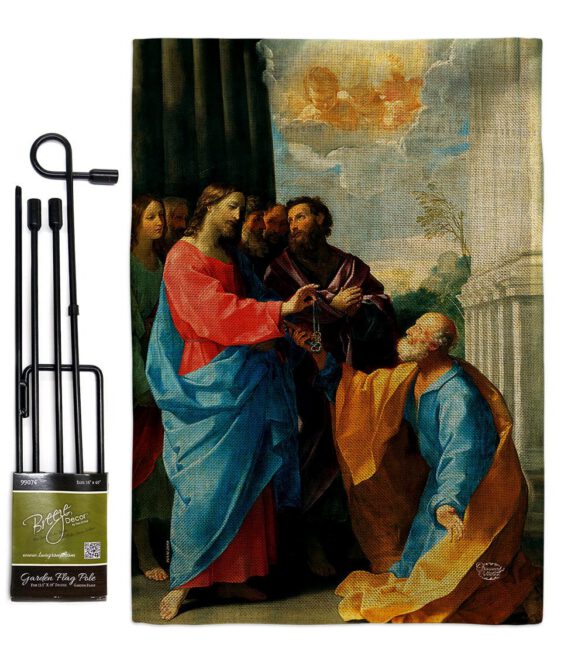 Christ Giving the Keys - Faith & Religious Inspirational Vertical Impressions Decorative Flags HG192549 Made In USA - Image 14