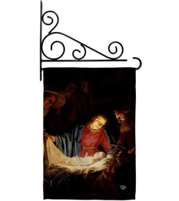 Adoration of the Shepherds - Faith & Religious Inspirational Vertical Impressions Decorative Flags HG192550 Made In USA - Image 9