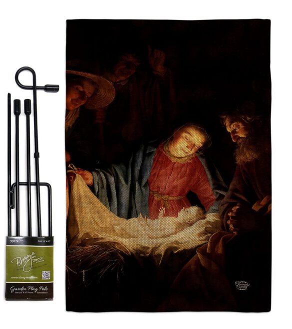 Adoration of the Shepherds - Faith & Religious Inspirational Vertical Impressions Decorative Flags HG192550 Made In USA - Image 15