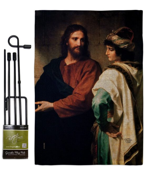 Christ And The Rich Young Ruler - Faith & Religious Inspirational Vertical Impressions Decorative Flags HG192553 Made In USA - Image 14