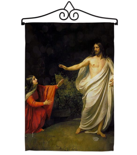 Christ's Appearance to Mary Magdalene - Faith & Religious Inspirational Vertical Impressions Decorative Flags HG192554 Made In USA - Image 7
