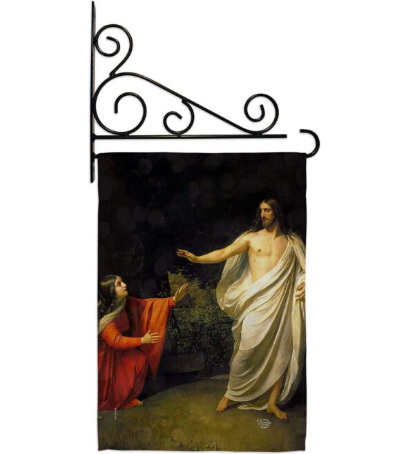Christ's Appearance to Mary Magdalene - Faith & Religious Inspirational Vertical Impressions Decorative Flags HG192554 Made In USA - Image 8