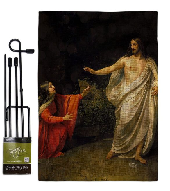 Christ's Appearance to Mary Magdalene - Faith & Religious Inspirational Vertical Impressions Decorative Flags HG192554 Made In USA - Image 14