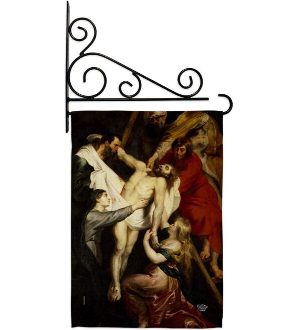 Descent From The Cross - Faith & Religious Inspirational Vertical Impressions Decorative Flags HG192622 Made In USA - Image 8