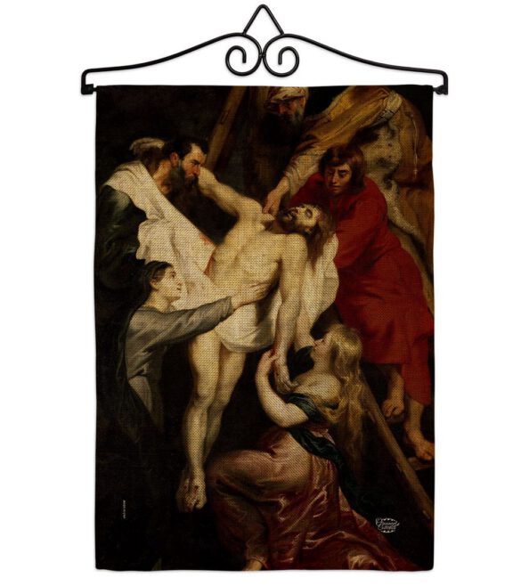 Descent From The Cross - Faith & Religious Inspirational Vertical Impressions Decorative Flags HG192622 Made In USA - Image 17