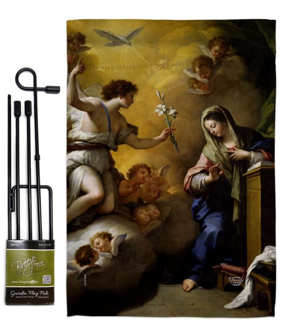 Feast of the Annunciation - Faith & Religious Inspirational Vertical Impressions Decorative Flags HG192623 Made In USA - Image 4