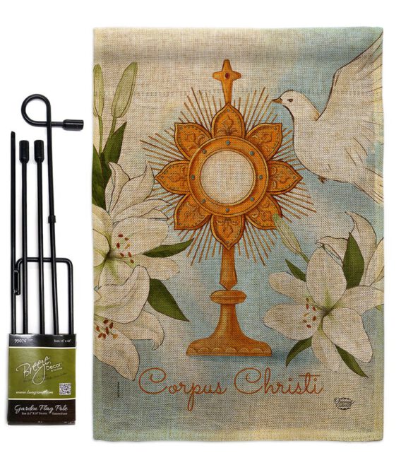 Corpus Christi - Faith & Religious Inspirational Vertical Impressions Decorative Flags HG192706 Made In USA - Image 16