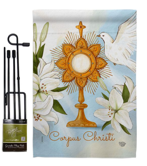 Corpus Christi - Faith & Religious Inspirational Vertical Impressions Decorative Flags HG192706 Made In USA - Image 4