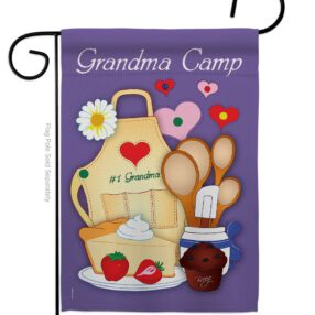 Grandma Camp - Family Special Occasion Vertical Impressions Decorative Flags HG115055 Made In USA