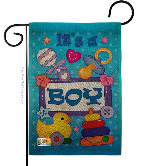 Baby Boy - Family Special Occasion Vertical Impressions Decorative Flags HG115069 Imported - Image 9