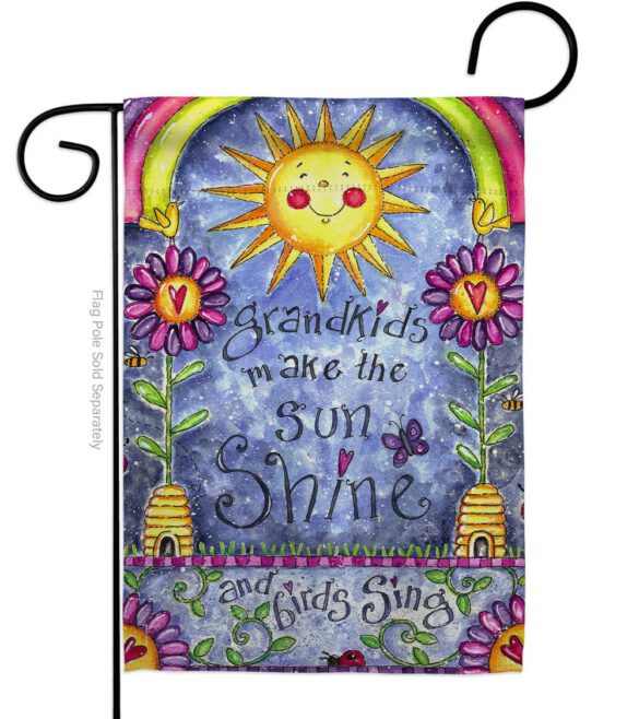 Grandkids - Family Special Occasion Vertical Impressions Decorative Flags HG115108 Made In USA