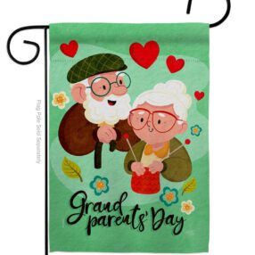 Grandparent's Day - Family Special Occasion Vertical Impressions Decorative Flags HG115226 Made In USA