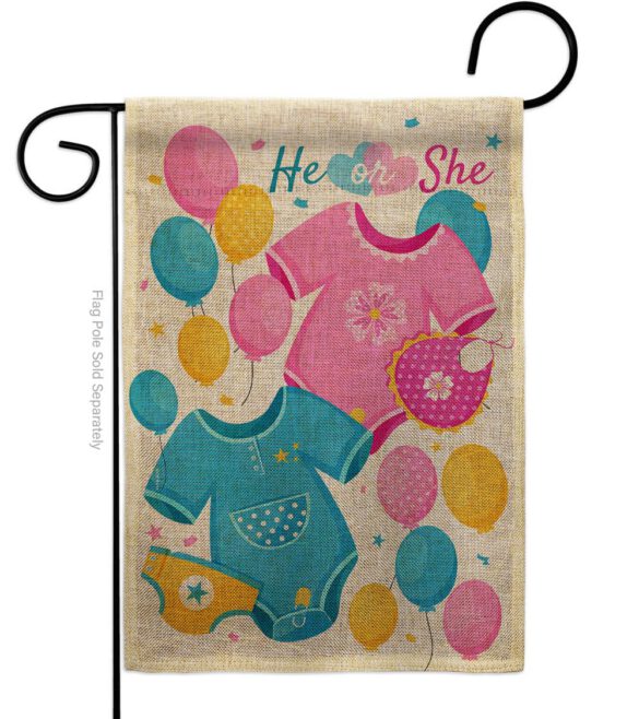 He Or She - Family Special Occasion Vertical Impressions Decorative Flags HG115262 Made In USA - Image 13