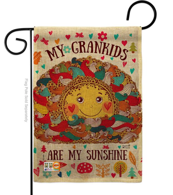 Grandkids Are My Sunshine - Family Special Occasion Vertical Impressions Decorative Flags HG137148 Made In USA - Image 8
