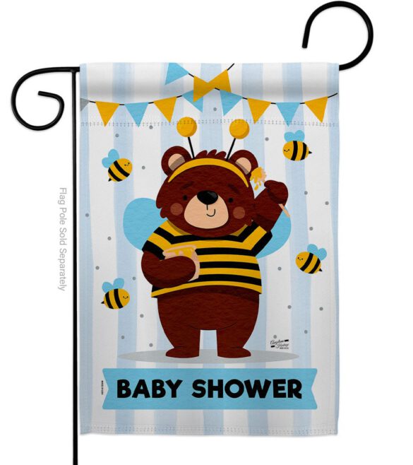 Baby Bear Shower - Family Special Occasion Vertical Impressions Decorative Flags HG137413 Made In USA - Image 2