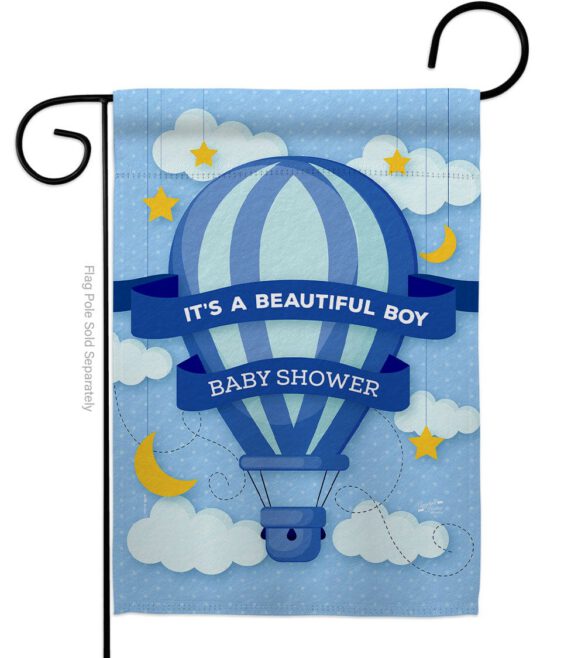 Baby Shower Boy - Family Special Occasion Vertical Impressions Decorative Flags HG137416 Made In USA - Image 2