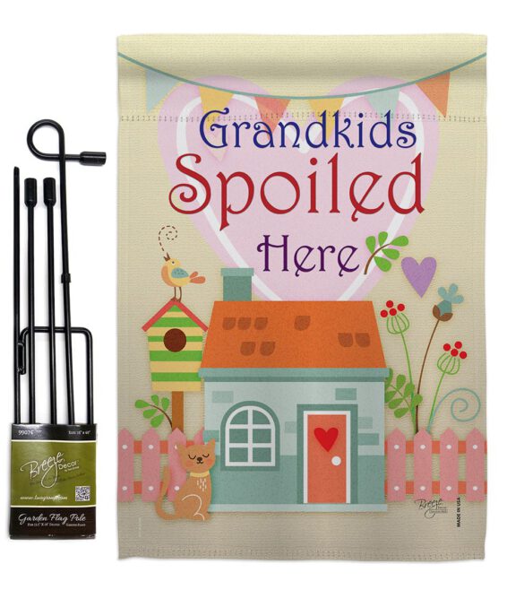 Grandkids Spoiled Here - Family Special Occasion Vertical Impressions Decorative Flags HG115003 Made In USA - Image 4