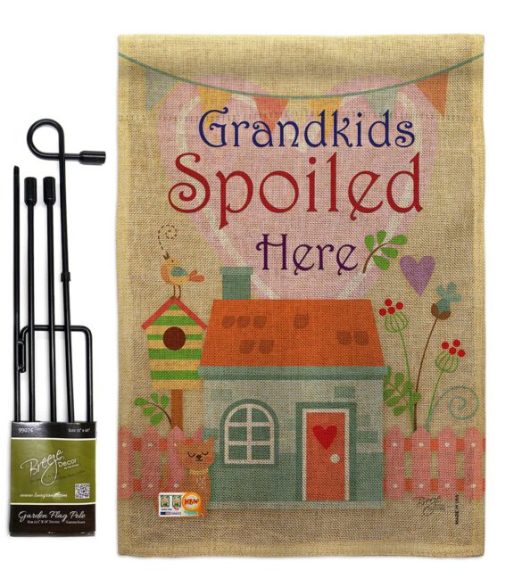 Grandkids Spoiled Here - Family Special Occasion Vertical Impressions Decorative Flags HG115003 Made In USA - Image 9