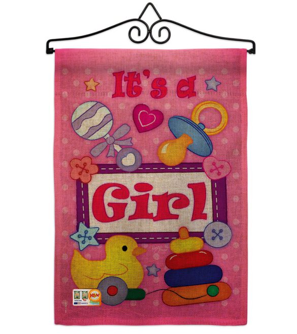 Baby Girl - Family Special Occasion Vertical Impressions Decorative Flags HG115068 Imported - Image 11