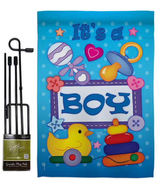 Baby Boy - Family Special Occasion Vertical Impressions Decorative Flags HG115069 Imported - Image 5