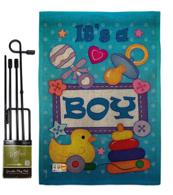 Baby Boy - Family Special Occasion Vertical Impressions Decorative Flags HG115069 Imported - Image 10