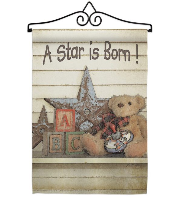 A Star is Born! - Family Special Occasion Vertical Impressions Decorative Flags HG115076 Made In USA - Image 8