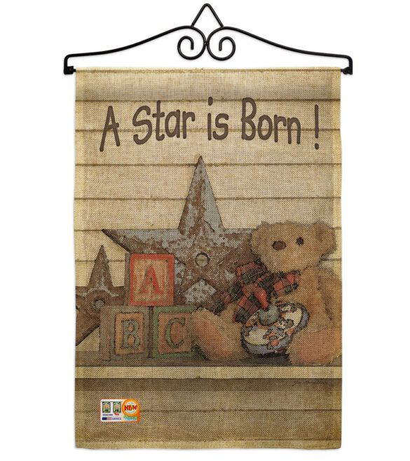 A Star is Born! - Family Special Occasion Vertical Impressions Decorative Flags HG115076 Made In USA - Image 11