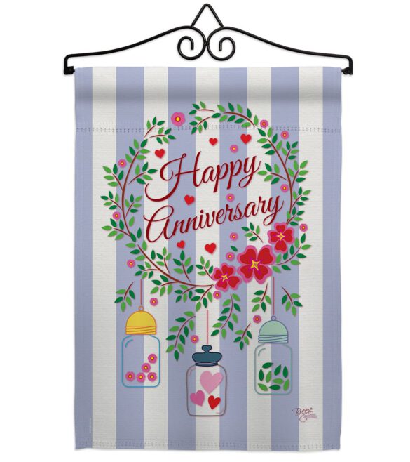 Happy Anniversary - Family Special Occasion Vertical Impressions Decorative Flags HG115103 Made In USA - Image 7