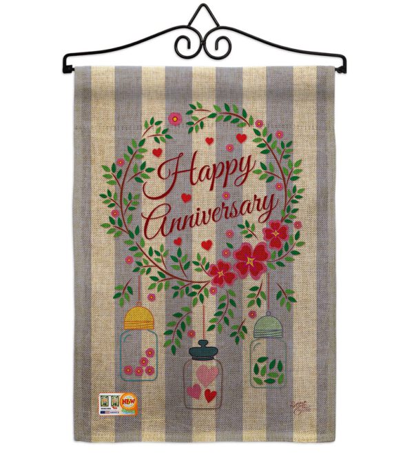 Happy Anniversary - Family Special Occasion Vertical Impressions Decorative Flags HG115103 Made In USA - Image 10