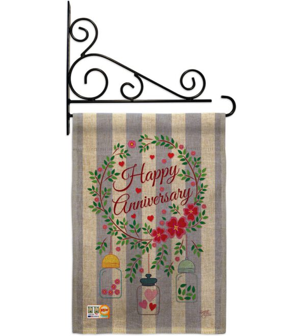 Happy Anniversary - Family Special Occasion Vertical Impressions Decorative Flags HG115103 Made In USA - Image 12