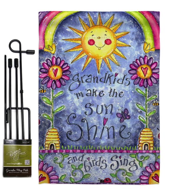 Grandkids - Family Special Occasion Vertical Impressions Decorative Flags HG115108 Made In USA - Image 4