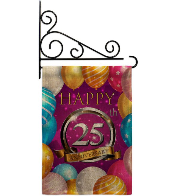 Happy 25th Anniversary - Family Special Occasion Vertical Impressions Decorative Flags HG115188 Made In USA - Image 18