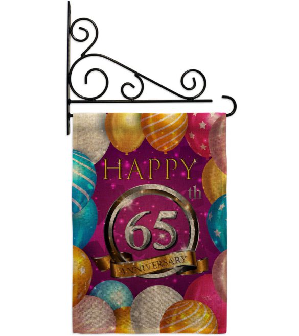 Happy 65th Anniversary - Family Special Occasion Vertical Impressions Decorative Flags HG115196 Made In USA - Image 18