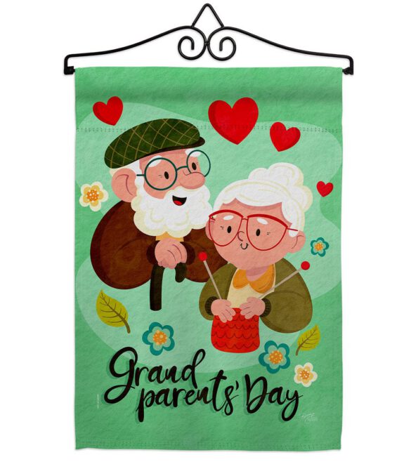 Grandparent's Day - Family Special Occasion Vertical Impressions Decorative Flags HG115226 Made In USA - Image 7