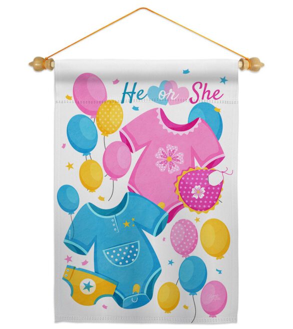 He Or She - Family Special Occasion Vertical Impressions Decorative Flags HG115262 Made In USA - Image 10