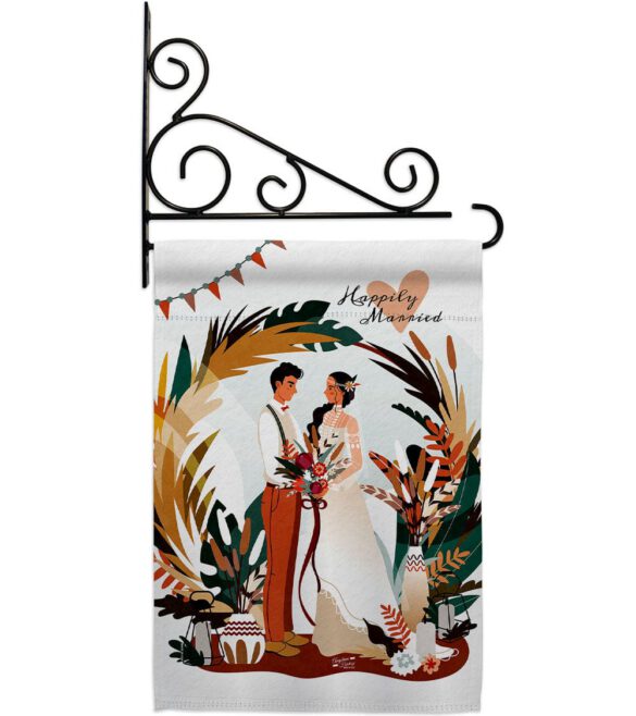 Happily Married - Family Special Occasion Vertical Impressions Decorative Flags HG137456 Made In USA - Image 8