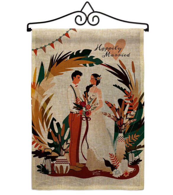 Happily Married - Family Special Occasion Vertical Impressions Decorative Flags HG137456 Made In USA - Image 17