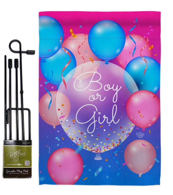 Boy Or Girl - Family Special Occasion Vertical Impressions Decorative Flags HG192675 Made In USA - Image 4