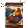 Country My Heart - Farm Animals Nature Vertical Impressions Decorative Flags HG110115 Made In USA