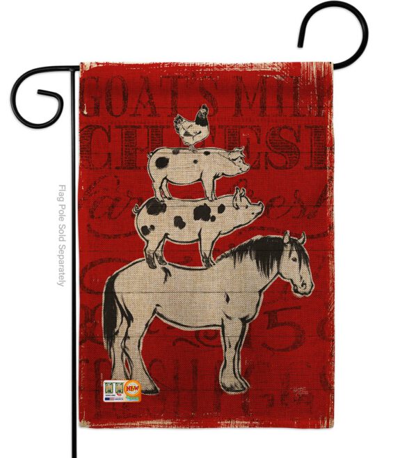 Farm Life - Farm Animals Nature Vertical Impressions Decorative Flags HG110122 Made In USA - Image 8