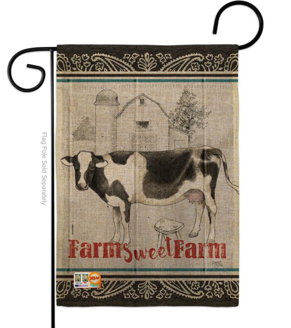 Farm Sweet Farm - Farm Animals Nature Vertical Impressions Decorative Flags HG110128 Made In USA - Image 8