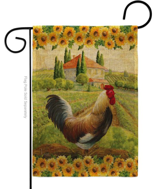 Country Rooster - Farm Animals Nature Vertical Impressions Decorative Flags HG110139 Made In USA - Image 11