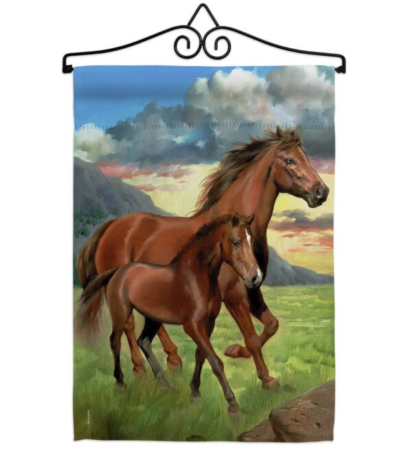 Americana Horse - Farm Animals Nature Vertical Impressions Decorative Flags HG110066 Made In USA - Image 8