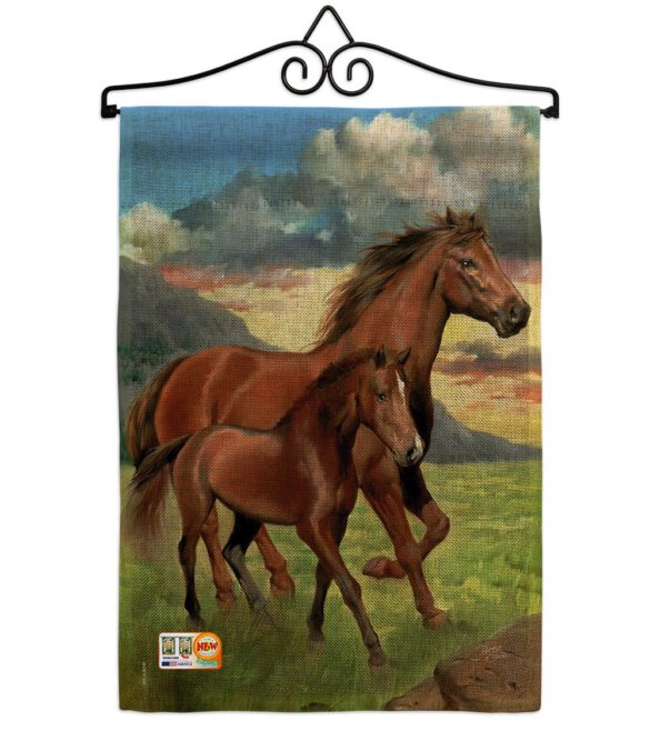 Americana Horse - Farm Animals Nature Vertical Impressions Decorative Flags HG110066 Made In USA - Image 11
