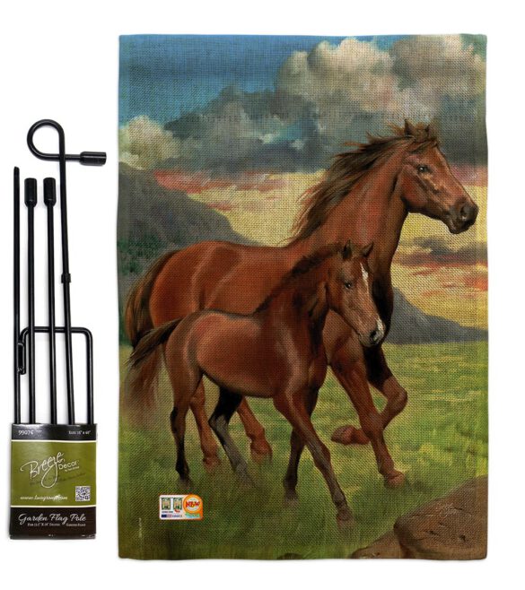 Americana Horse - Farm Animals Nature Vertical Impressions Decorative Flags HG110066 Made In USA - Image 10